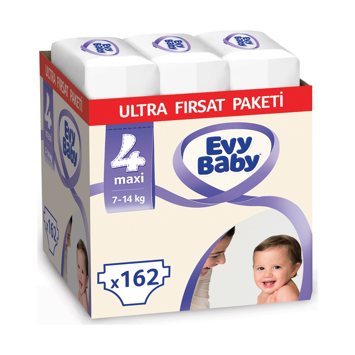 evy baby bebek bezi 4 numara maxi ultra firsat paketi 162 adet fiyati evyap